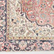 Tapis oriental persan rouge et bleu marine, 207 x 315 cm