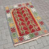 Handmade Small area kilim rug
