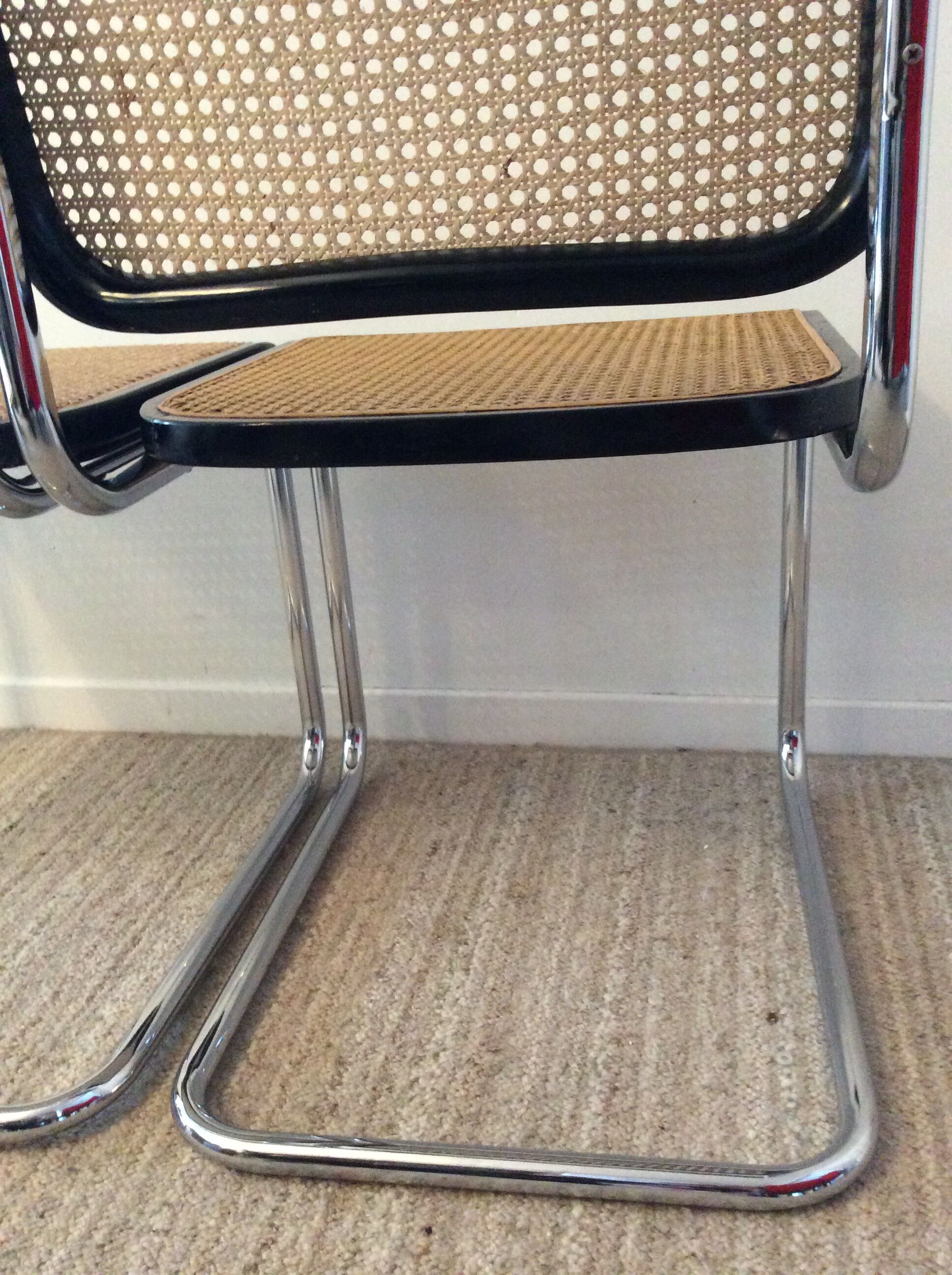 Pair of chairs Marcel Breuer Cesca B32