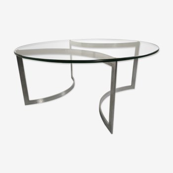 Glass coffee table from Dassas, France 1960s