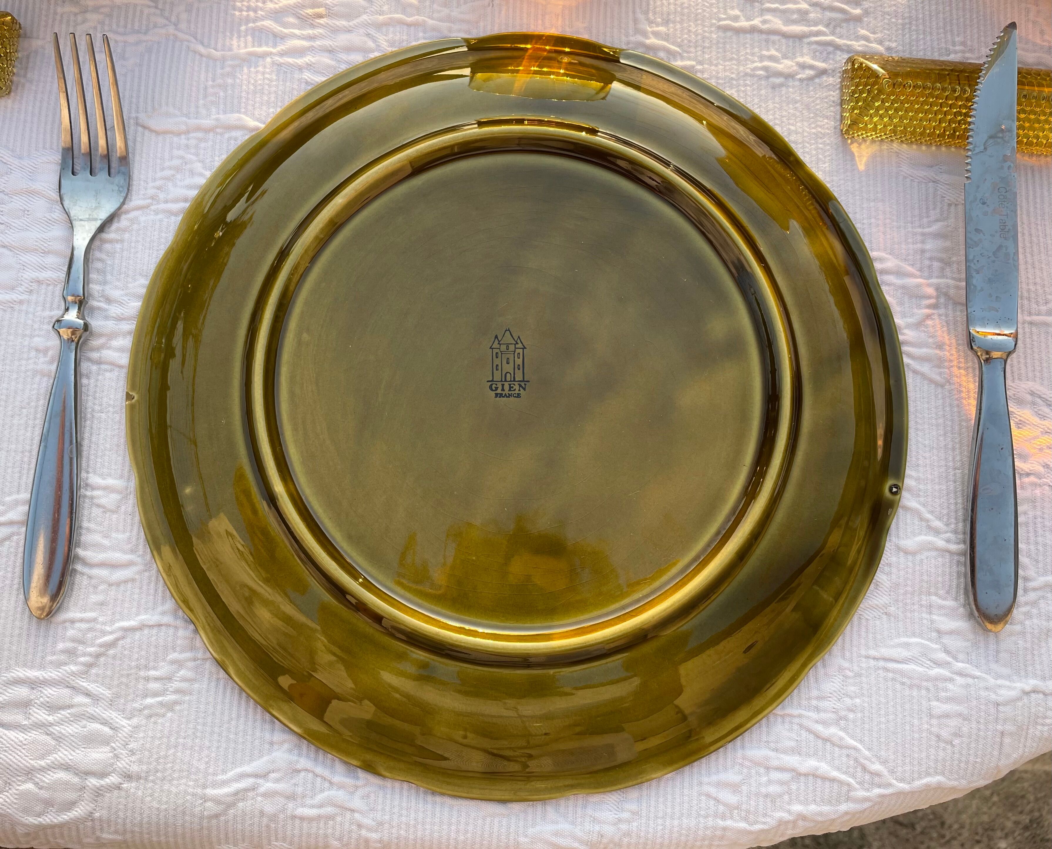 Gien asparagus ceramic service