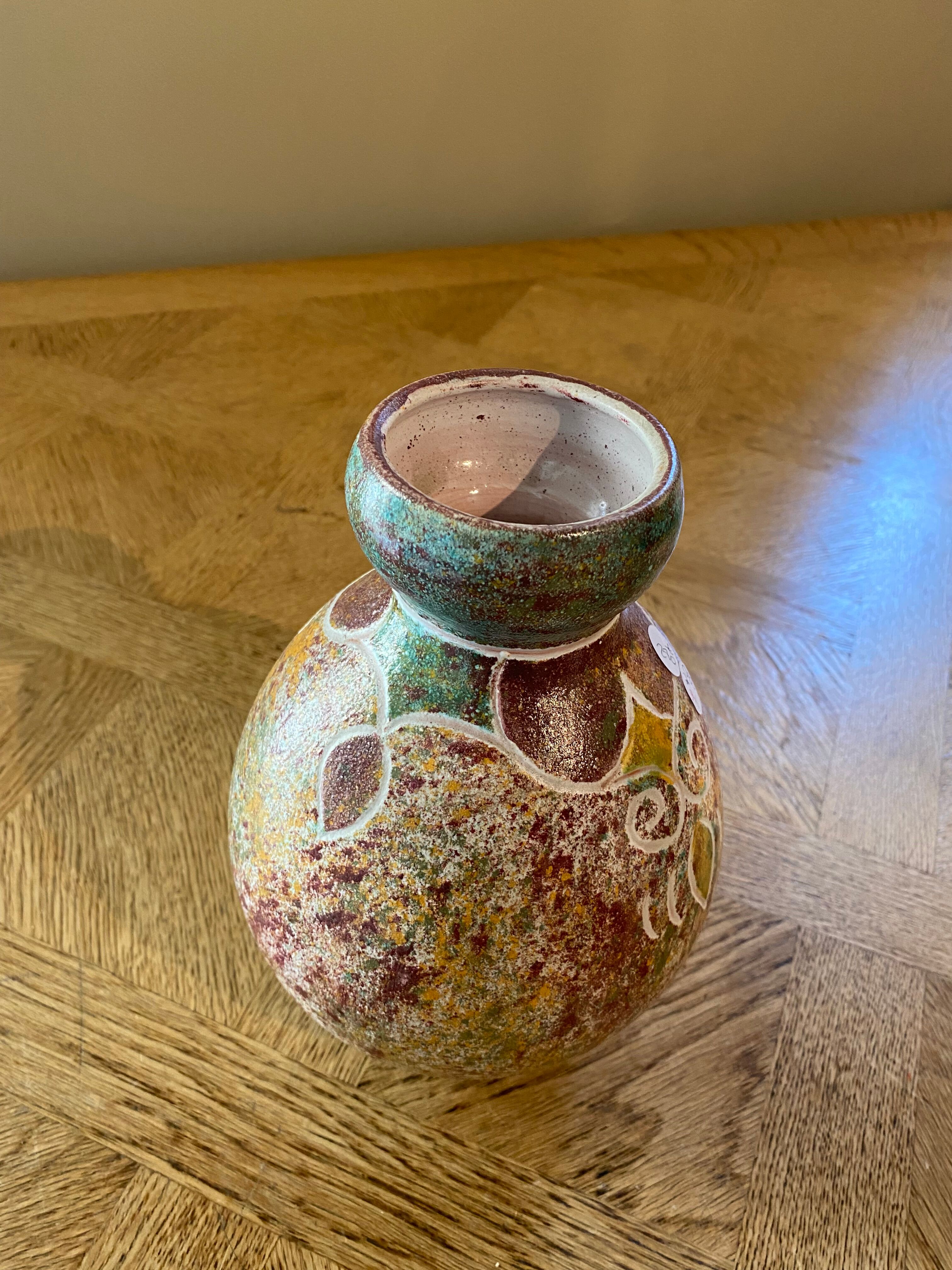 Ceramic ball vase Bernard Buffat