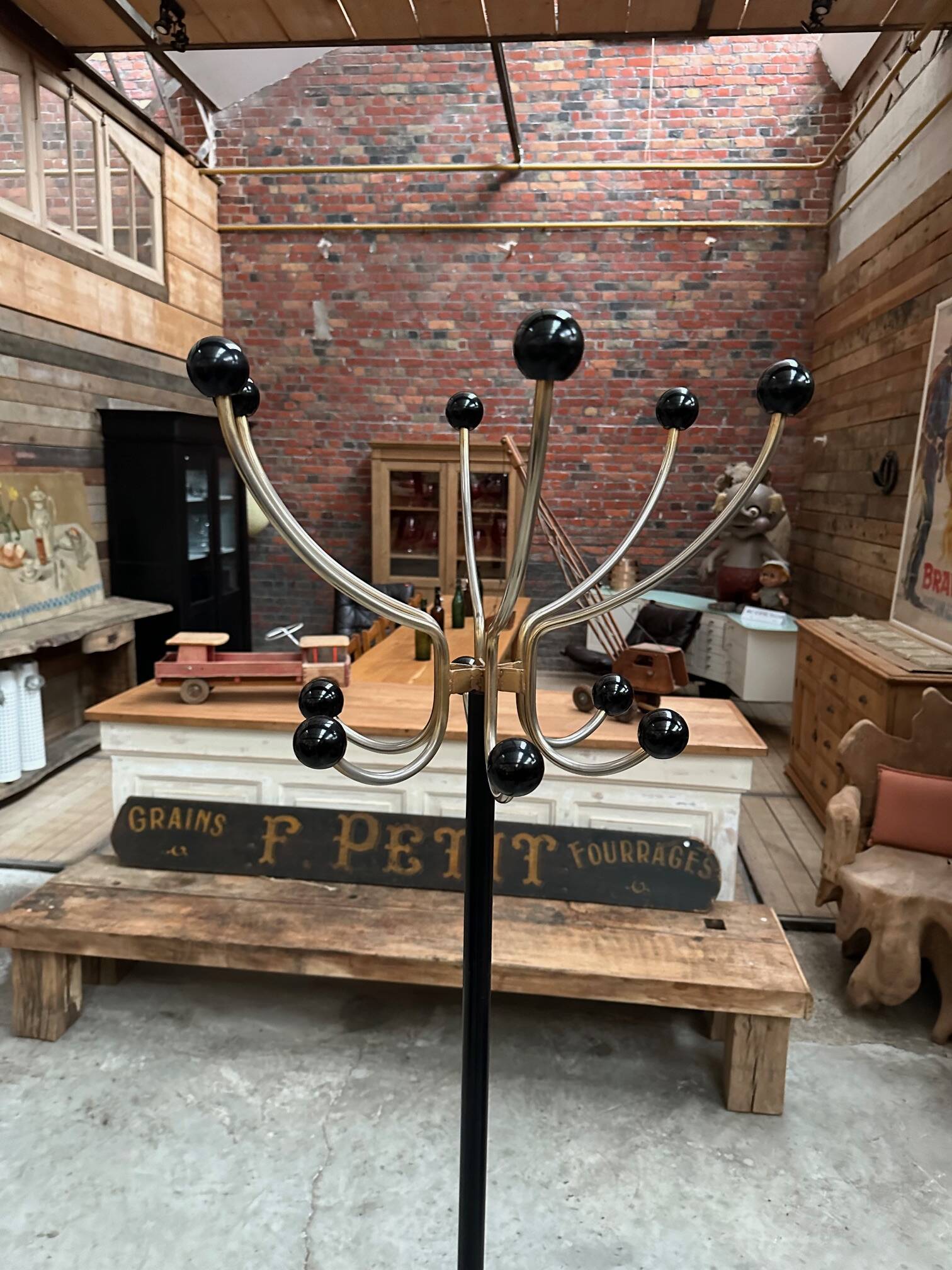 Vintage parrot coat rack