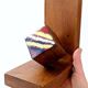 Mid-Century pair of wooden and enamel bookends, 1960s