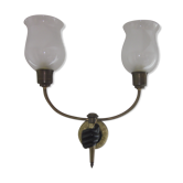 Bronze hand wall sconce
