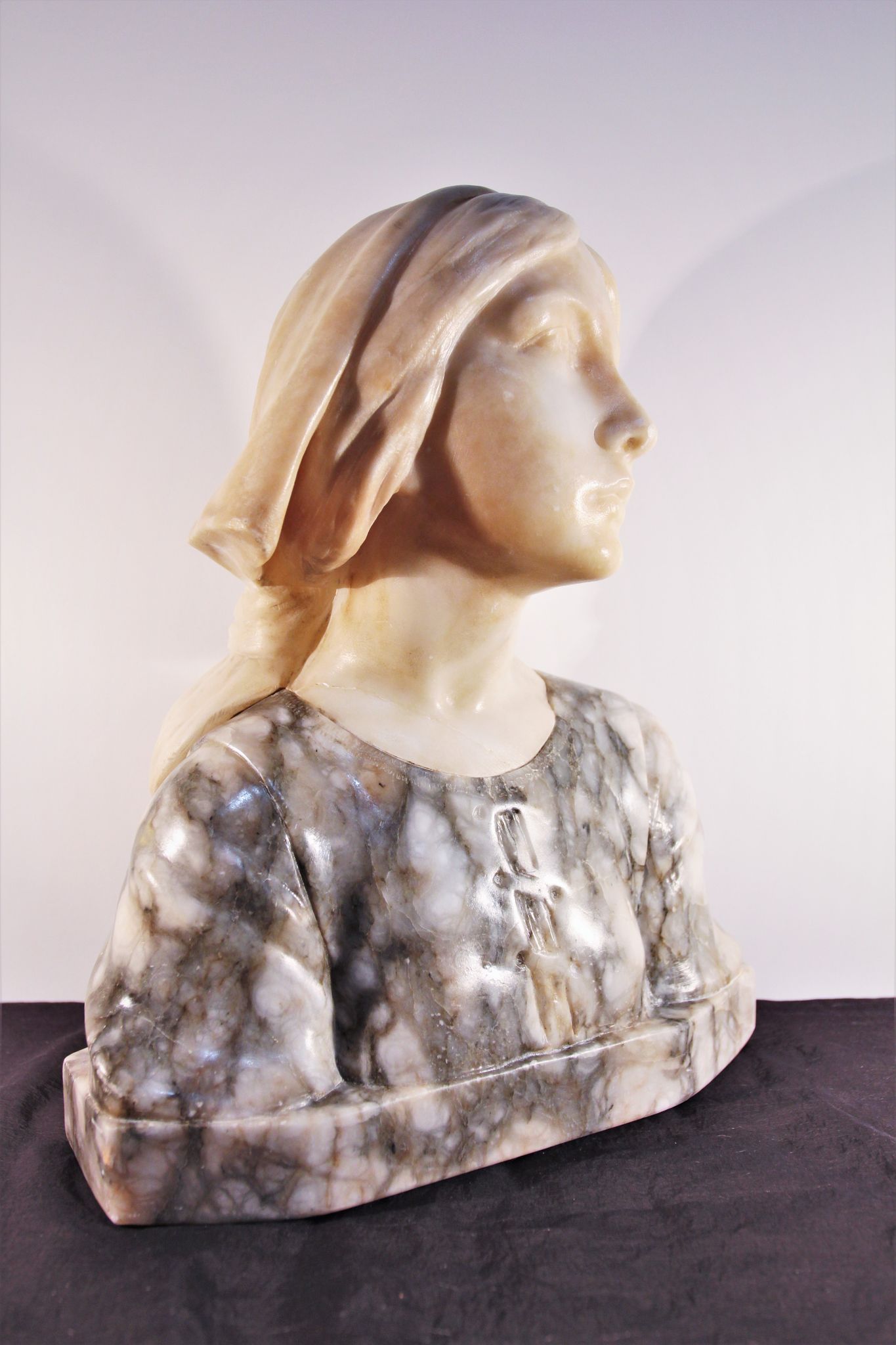 Bust of Joan of Arc by Guglielmo Pugi (1850-1915), c. 1900