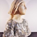 Bust of Joan of Arc by Guglielmo Pugi (1850-1915), c. 1900