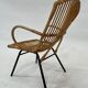 Vintage rattan chair by Dirk van Sliedregt Rohe Noordwolde 1960 in the Netherlands