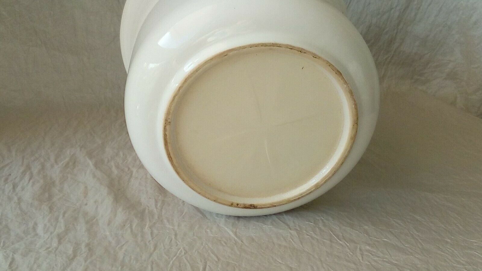 Pot cover in faience decor christmas flowers poinsettia