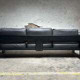 Bastiano Sofa by Tobia Scarpa for Knoll – Black Leather