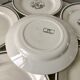 Set of 6 flat plates salins model "april" years 30-40
