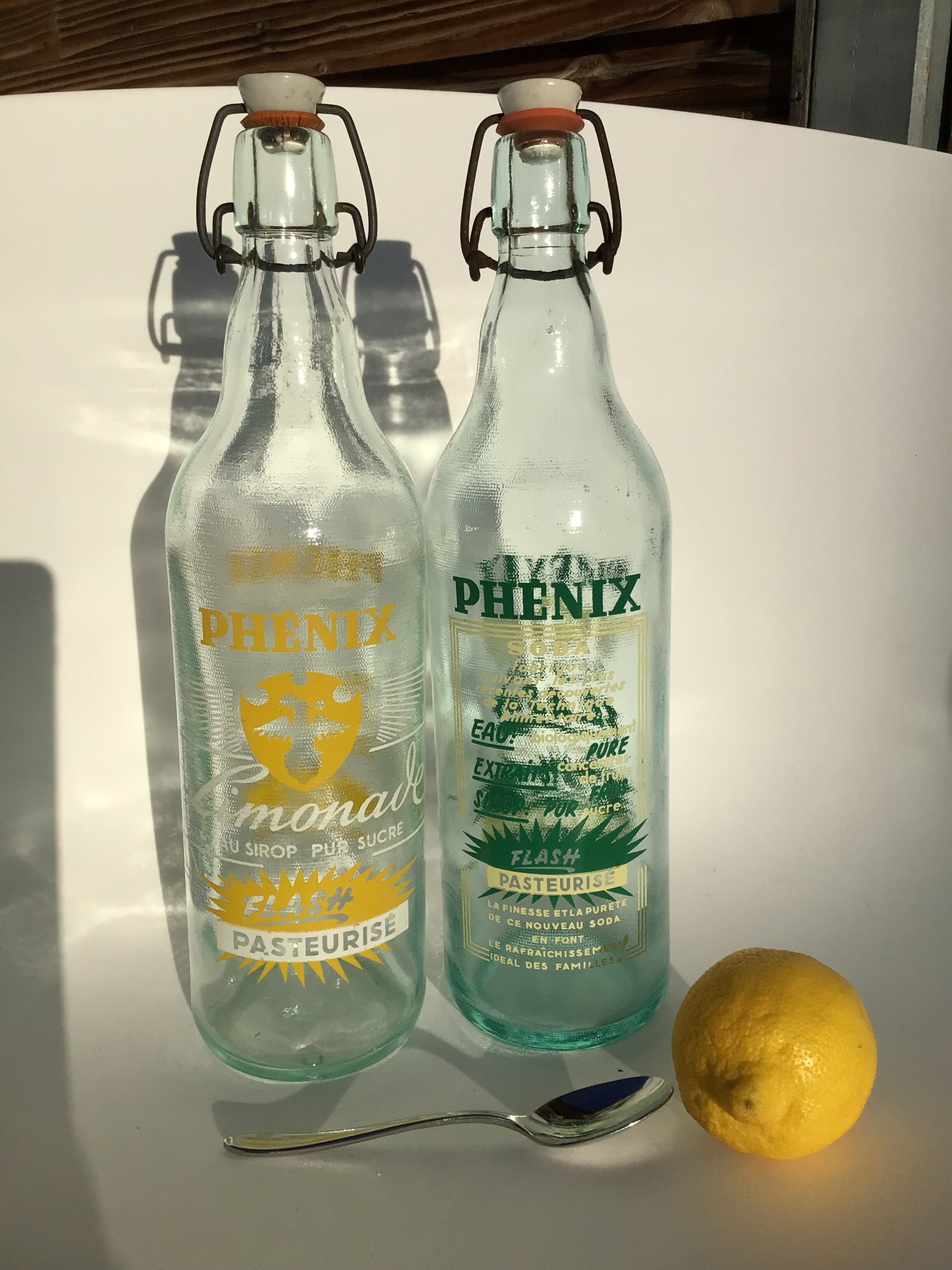 Bouteille hermétique Phénix limonade 1l sérigraphie jaune