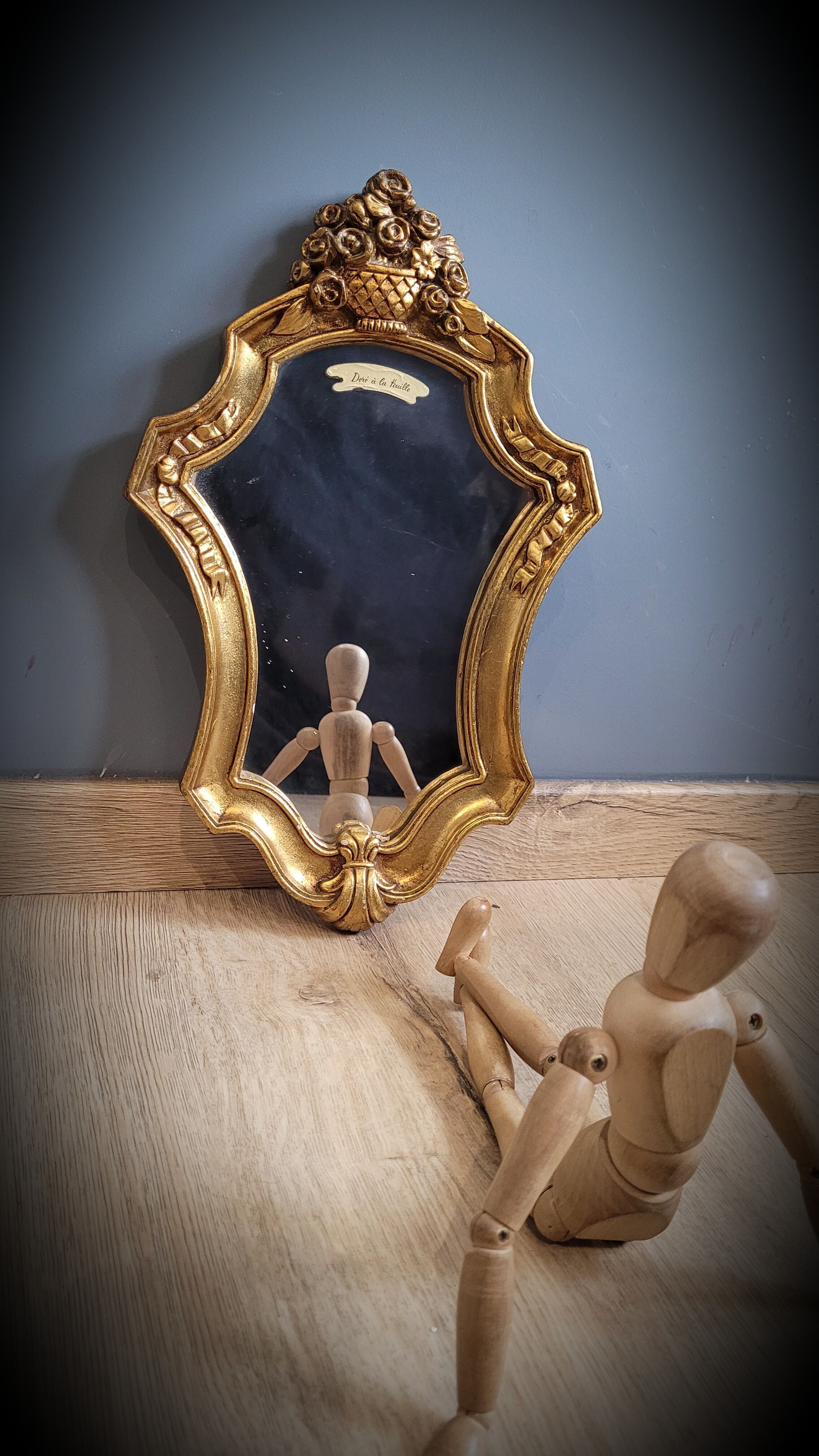 Golden mirror sheet 36x23cm