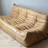 3-seater sofa and Togo pouf