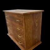 Oak chest of drawers foot compass