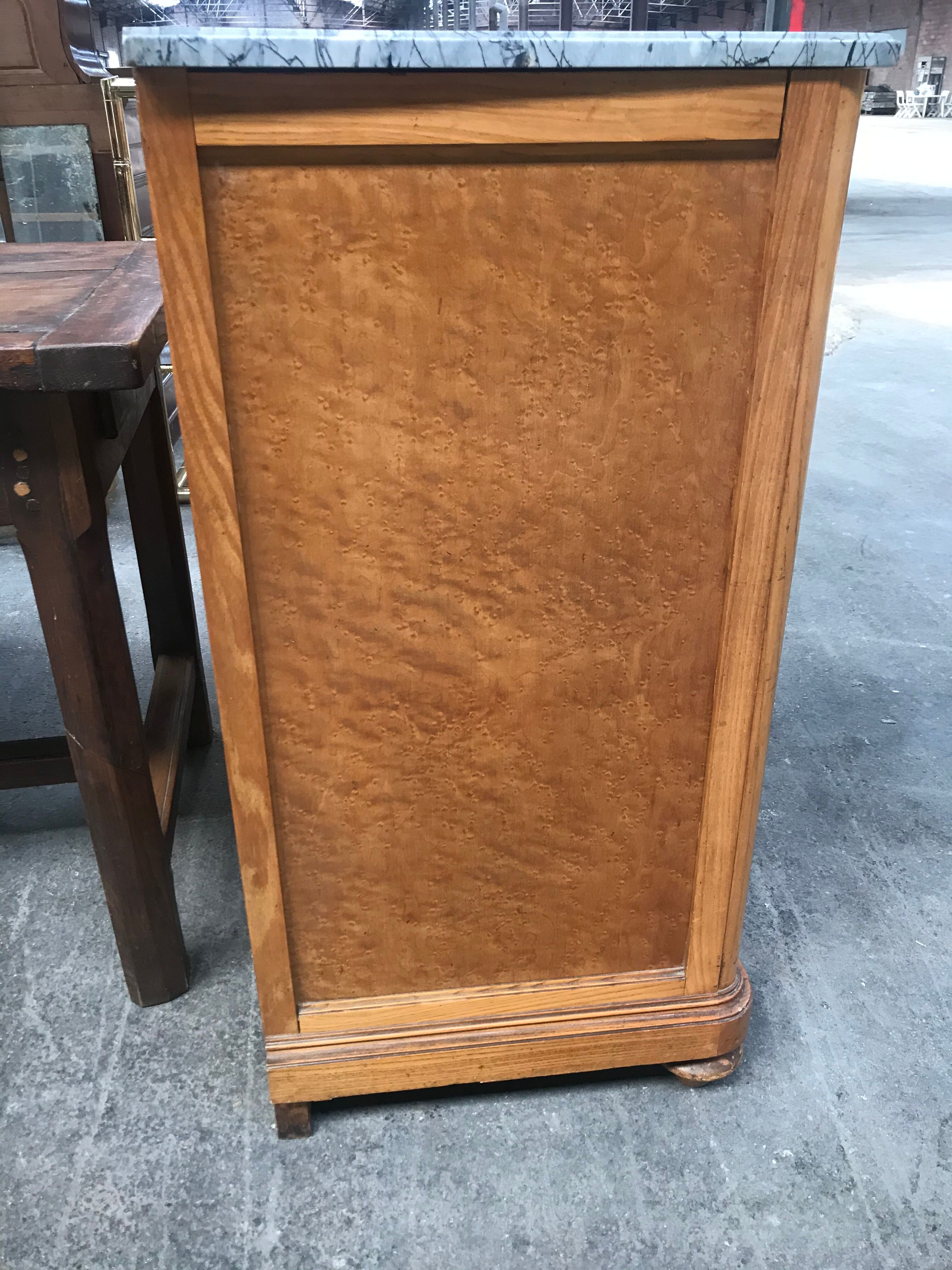 Commodity era Art Deco maple magnifying glass