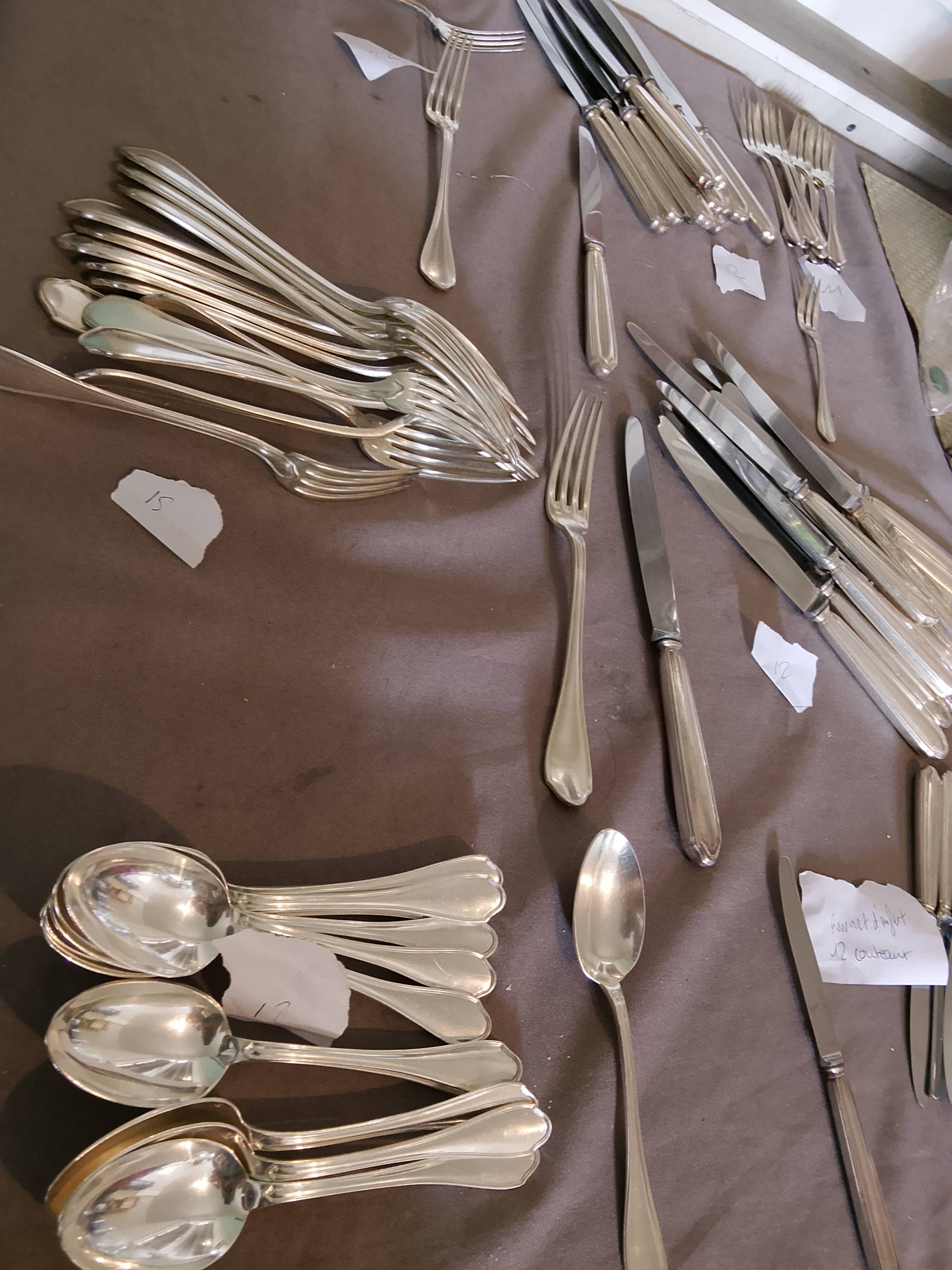 119-piece Art Deco cutlery set - Ravinet d'Enfert - CLUB model
