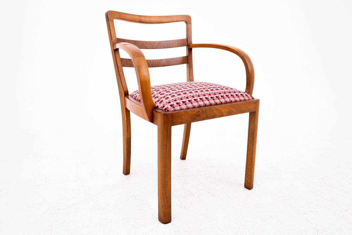 Paire de fauteuils Art Déco, Pologne, milieu du XXe siècle.