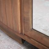 Art Deco wooden wardrobe with mirror