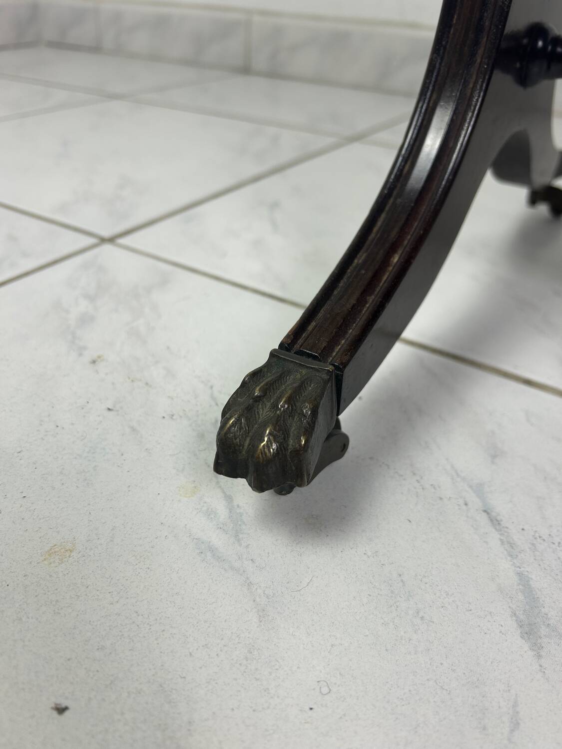 Antique side table English style foldable
