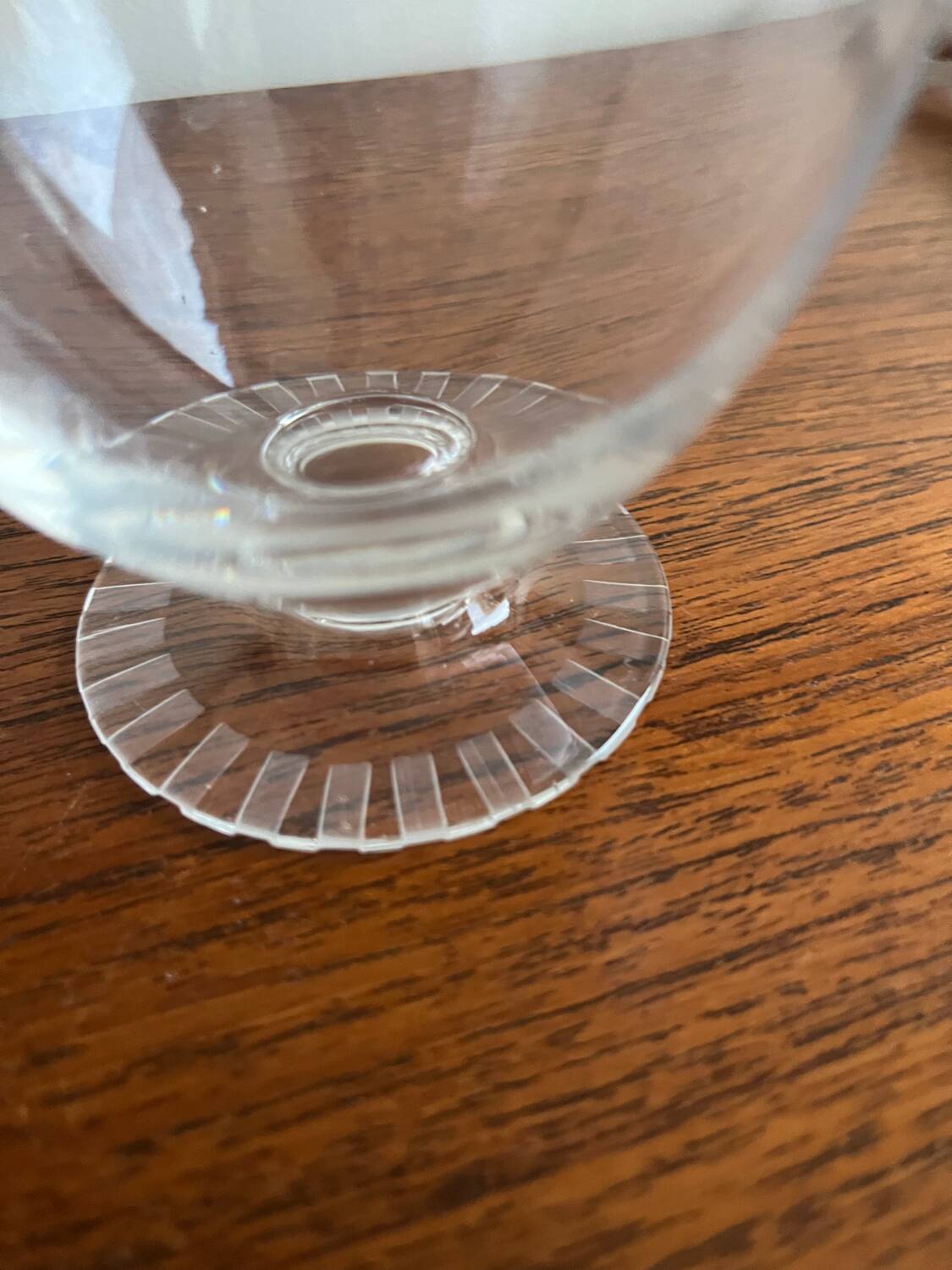 6 Daum Crystal Wine Glasses / Champagne Coupes Briancon Model