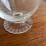 6 Daum Crystal Wine Glasses / Champagne Coupes Briancon Model