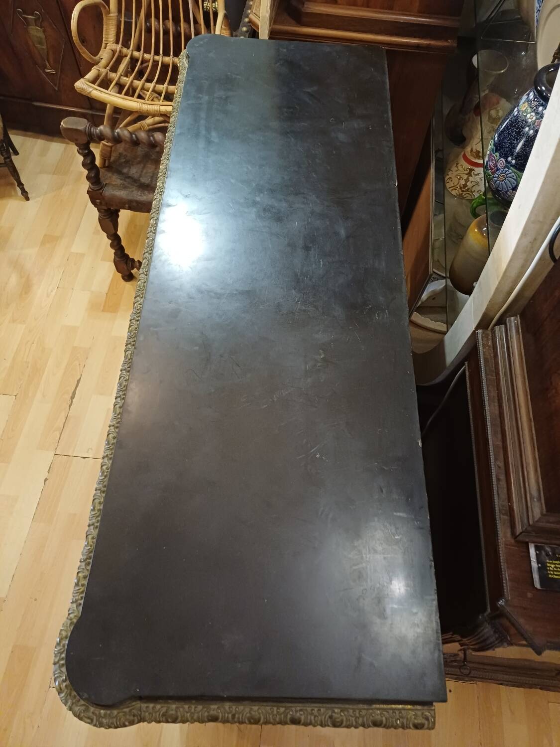 Sideboard, copper marquetry, Napoleon III period. 19th century