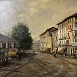 Italian School of the 20th century: Oil on canvas by Enrico Gatti signed, located and dated