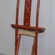 Chaise pliante chinoise antique avec sculptures, vers 1900-1920