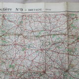 Ancient map Taride South Brittany No. 9 - 1930s
