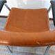 Fauteuil vintage marron et noir 1970