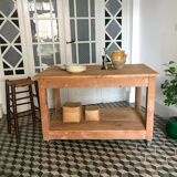 Wooden drapery table