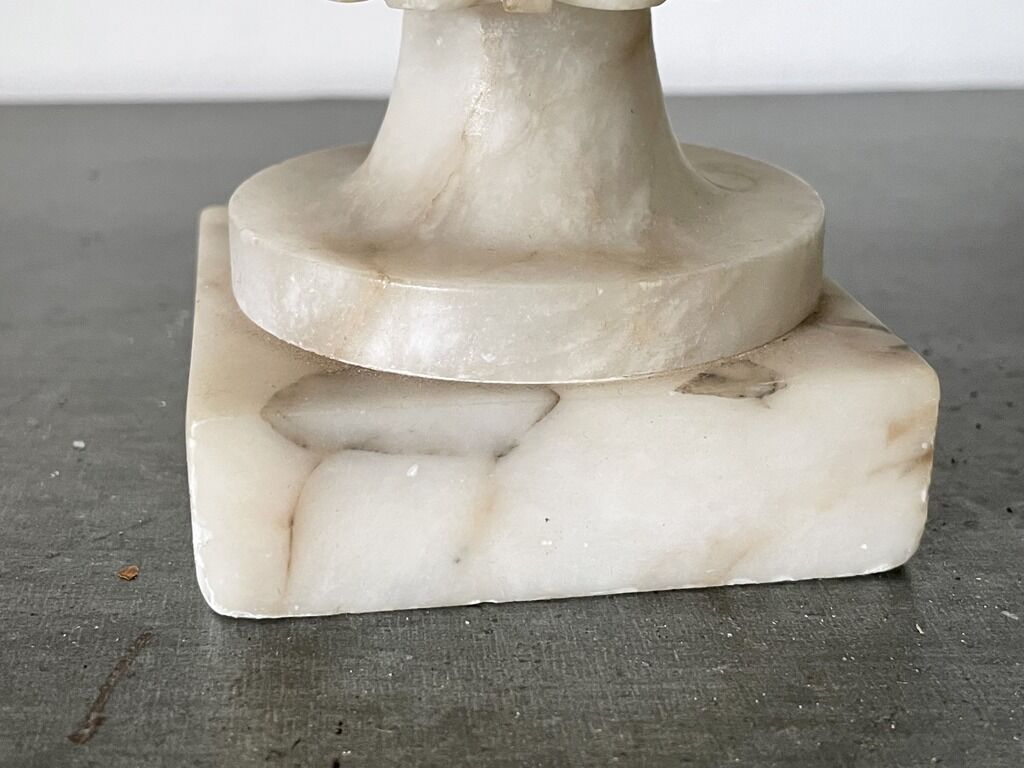 Carved marble vase