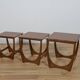 Mid-Century Teak Nesting Tables by V. Wilkins for G-Plan, United Knigdom, 1970s, Set of 3