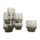 Lot de 8 verres à eau en verre fumé