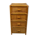 Rattan and wicker chest of drawers, 1970s