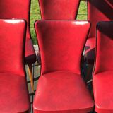 Six chairs feet spindles 1950