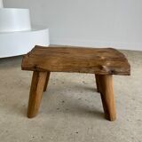 Stool in blond teak