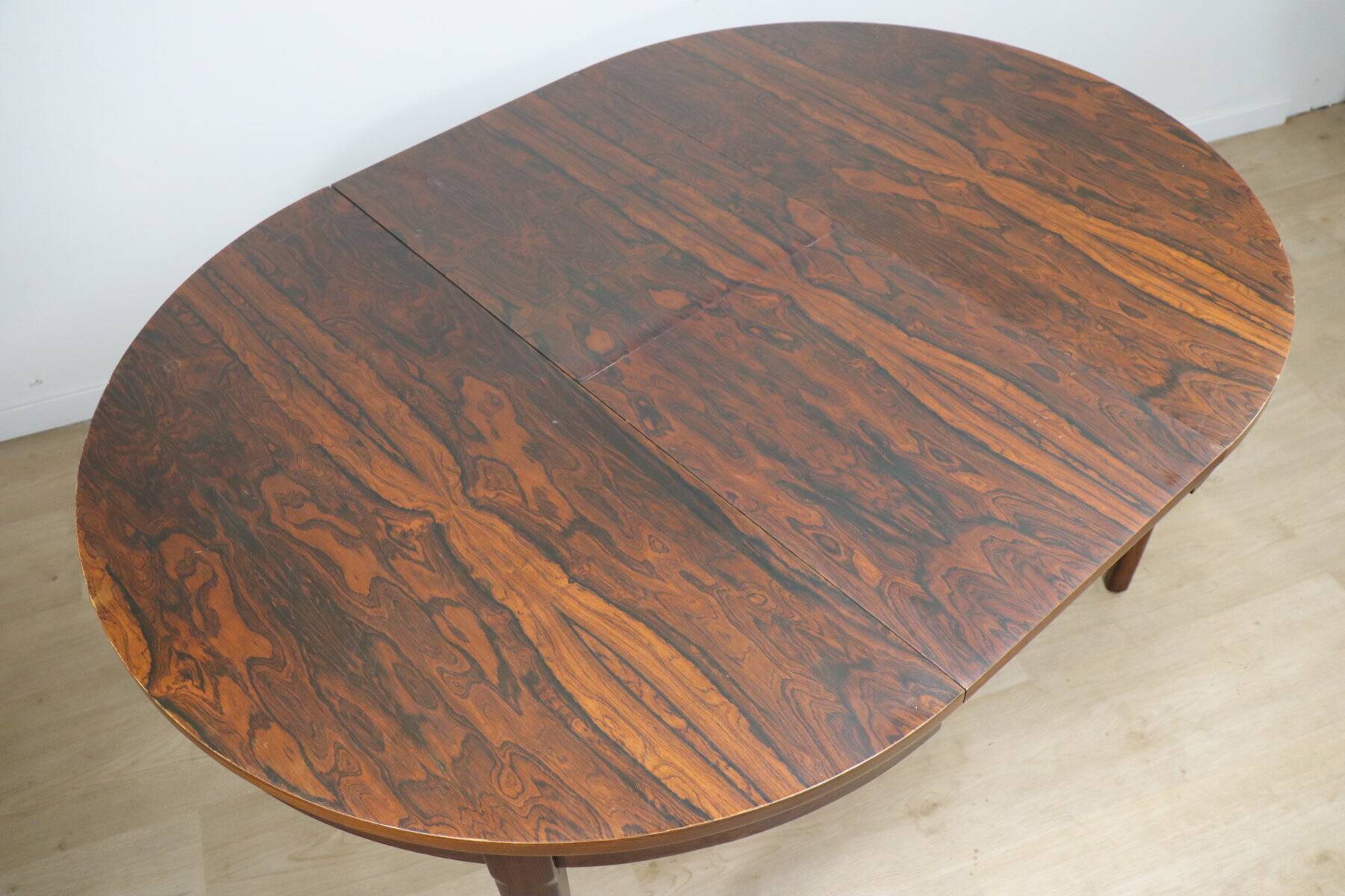 Vintage extendable rosewood dining table, 1960s