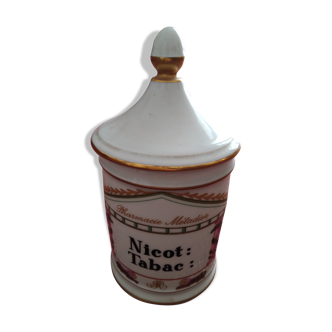 Pot à pharmacie porcelaine limoges