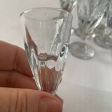 six antique blown glass glasses – 1930s/1950s