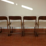 Set of 4 chairs sled Baumann