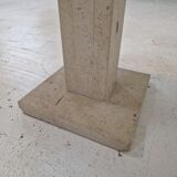 Set of 2 Italian Travertine for Stone Pedestals or Side Tables, 1980's