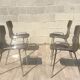 Lot de 4 chaises vintage OBO Eromes
