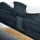 Antique pine drop-top bench, 1900s