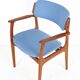 Newly upholstered O.D. Møbler / Erik Buck “Type 50” armchair / teak / mid-century / Danish modern design / Erik Buch