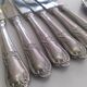 Lot de 6 couteaux métal argenté