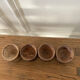 Set of 4 wooden shells
