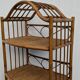Vintage 1960s Rattan Bamboo Bookcase Shelf Buffet