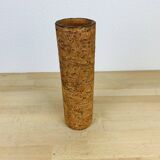 Vase rouleau en grès vintage